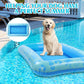 Jellyarch Dog Float For Summer Pool 60'' X 33. 5'' Inflatable Dog Pool Float With Rope And Handle Durable And Foldable Pet Raft