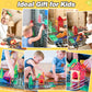 Magnetic Tiles City Road Set Kids Toys Sensory Games For 3 Year Old Boys And Girls, Magnetic Blocks For Kids Age 3-5 4-8 Classroom Must Haves Preschool Learning Outdoor Toys