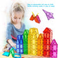WOOANT Magnetic Tiles Building Blocks 100PCS Magnets Building Set Magnetic Blocks Montessori Toy Construction STEM Stacking Toys 3D Toy Gift for Kids 3+ Years Old Boys and Girls preschool Kindergarden