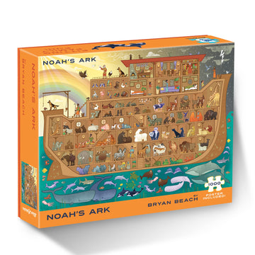 Blue Lobster 1000 Piece Puzzle - Noah's Ark, Cardboard, Blue & White