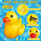 Hungdao 2 Pack 4 Feet Giant Inflatable Duck Huge Rubber Duck Large Blow Up Duck Inflatable Duck Pool Float For Kids Summer Beach Swimming Pool Party Decoration, 48 X 42 X 44 Inch (Yellow)