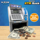 Dr. STEM Toys Kids ATM Savings Bank - Electronic Piggy Bank, Coin Counter, LCD, Medium, Gray, Model D100