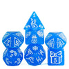 HDdais Christmas Dice 7-Die Polyhedral DND Dice with Christmas Tree and Snowman Pattern Adapted for Dungeons and Dragons MTG Tab