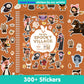 Spooky Village Halloween Stickers For Kids By Cupkin, Toddler Sticker Book, Halloween Toys Activity Book, Toddler Travel Essenti