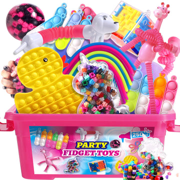Fidget Toys Set,Party Favors For Kids,Stocking Stuffers,Treasure Box Chest,Birthday Party,Classroom Carnival Prizes,Sensory Toy