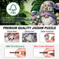 Gnome Wooden Puzzles for mature-themeds  200pcs Wooden Jigsaw Puzzles for mature-themeds  Gnome Flowers Unique Shaped Jigsaw Puzzles Creative Gift for Friend Family Game Medium Size 10.6'' x 9.8''