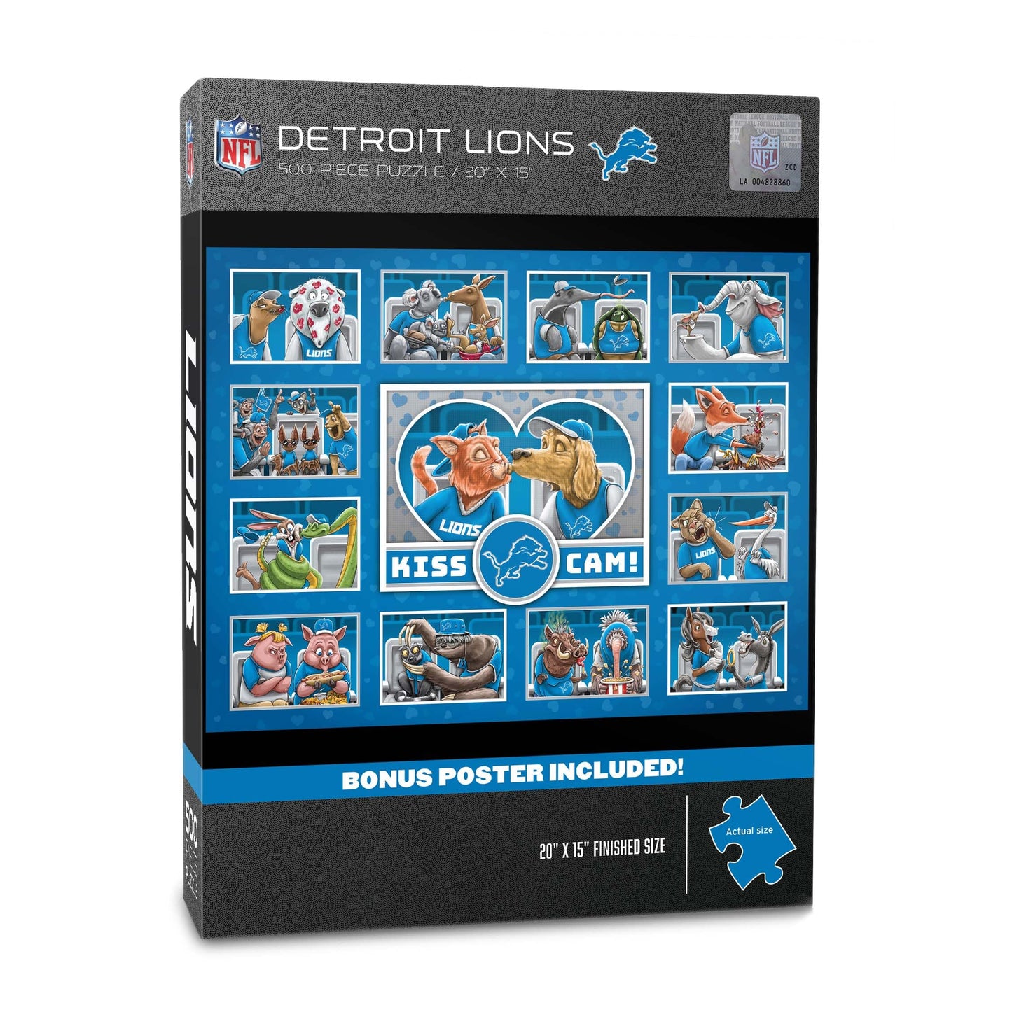 YouTheFan NFL Detroit Lions Kiss Cam 500pc Puzzle