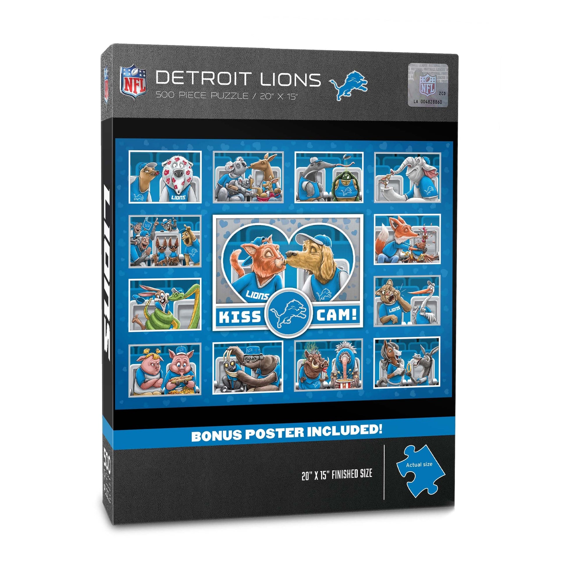 YouTheFan NFL Detroit Lions Kiss Cam 500pc Puzzle