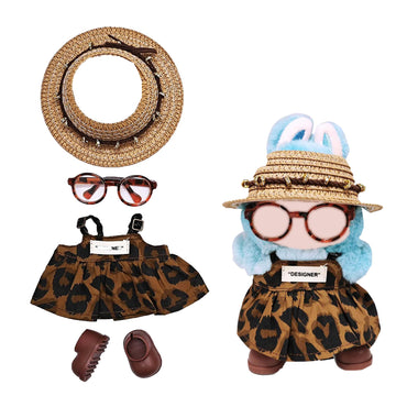 Clothes for Labubu  Handcrafted Set for 15cm/17cm Doll  enhanced Doll Outfit with Accessories  4 Piece Stylish Clothes for Labubu Accessories