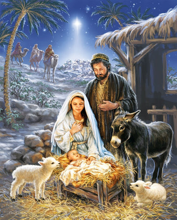 Springbok 1000 Piece Jigsaw Puzzle - Nativity Scene, Engineered Wood, Multi Color, Model 34-10784