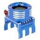 DKKY RC Motor Cooling Fan Heatsink 21000RPM 36mm for Traxxas TRX4 TRX6 Axial SCX10 540 550 1406 1410 1415 1412 Motor (Blue)