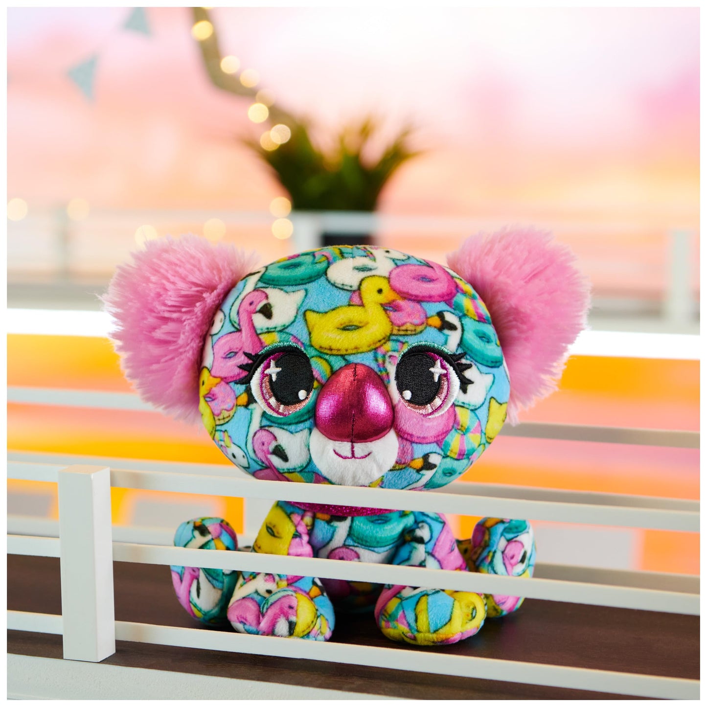 GUND P.Lushes Designer Fashion Pets Angie Springs enhanced Koala Stuffed Animal  Pink and Blue  6