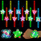 LovesTown 32PCS LED Light up Fidget Spinner Bracelets, 6 Styles Light up Party Favors Bulk Glow in the Dark Party Supplies for K