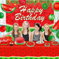 LKITMIUT Watermelon Party Supplies Set - 215 Pack Decor with Plates, Balloons, Backdrop, Tablecloth & Napkins for One In A Melon Theme