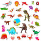 Upins 14 Diffrent Sheets (200+Count) Kids Dinosaur 3D Puffy Stickers, Animal Insect Stickers, Craft Scrapbooking For Children