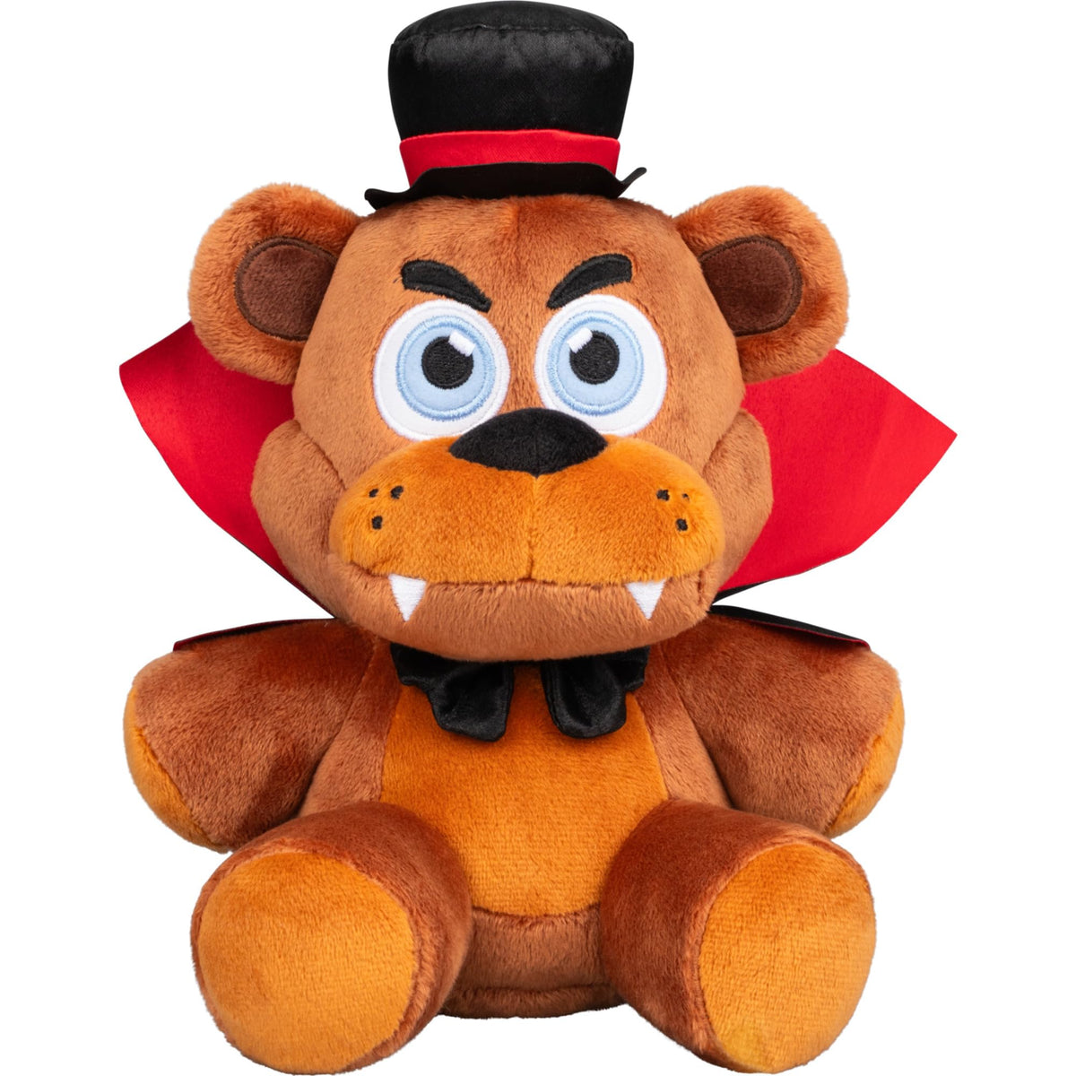 Jazwares Five Nights at Freddys Halloween Freddy Plush  8Inch Stuffie with Vampire Costume and GlowinTheDark Eyes