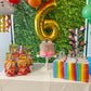 Gold Number 6 Balloon 40 Inch, 6Th Birthday Balloon For Boy Girl, 16 26 60 61 65 Foil Mylar Helium Number Balloons Birthday Part