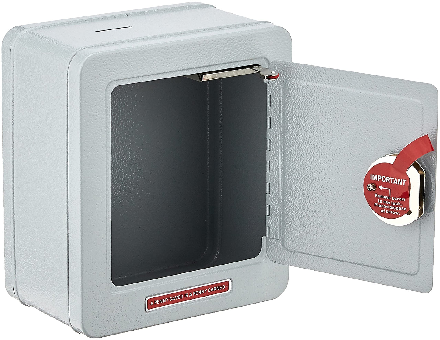 Schylling Classic 9" Steel Safe Bank with Alarm - Retro Treasure Box, Alloy Steel, Multi Color, Model NSSA, Ages 5-10