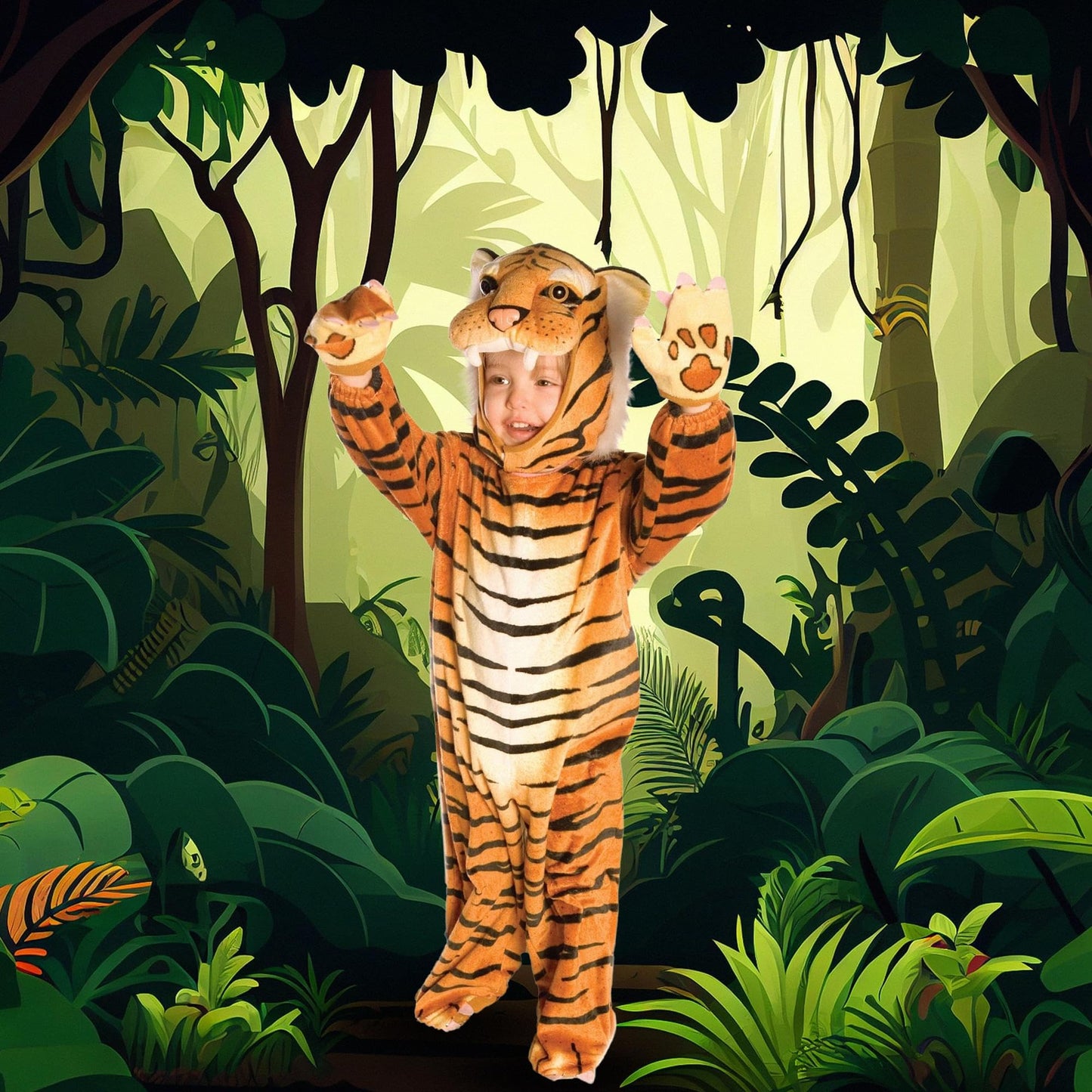 Tiger Costume In Brown Size: Small