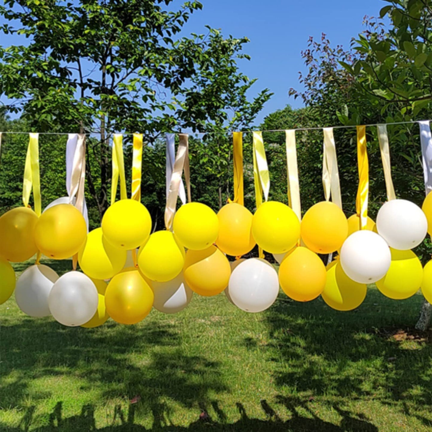 Yellow Balloons,12 Inches Yellow Balloons,100Pcs Latex Balloons For Birthday Wedding Party Baby Shower Decoration Engagement Par