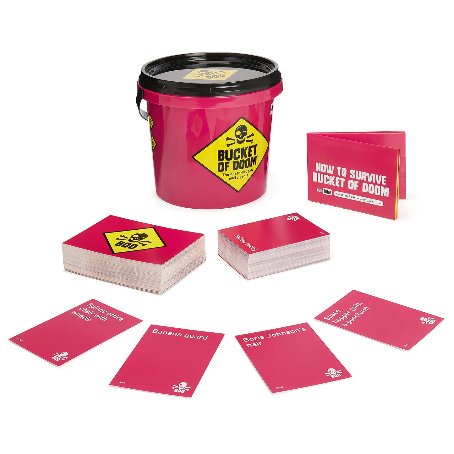 Big Potato Big Potato Bucket Of Doom Party Game - Pink - Model BOD-001-UK - Fun Death Dodging Game