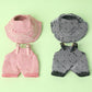 17cm Clothes Set(NO Doll)  Cute Hat & Unique Design Overalls Dress-up Set  Handmade Clothing Designed for 17cm Doll.(Overalls (Red and White Patterns))