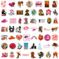 Dothrayan 100 Pcs Cowgirl Stickers, Pink Cowgirl Hat Western Girls Boots Sticker Pack For Water Bottles Laptops, Cowgirl Decal G