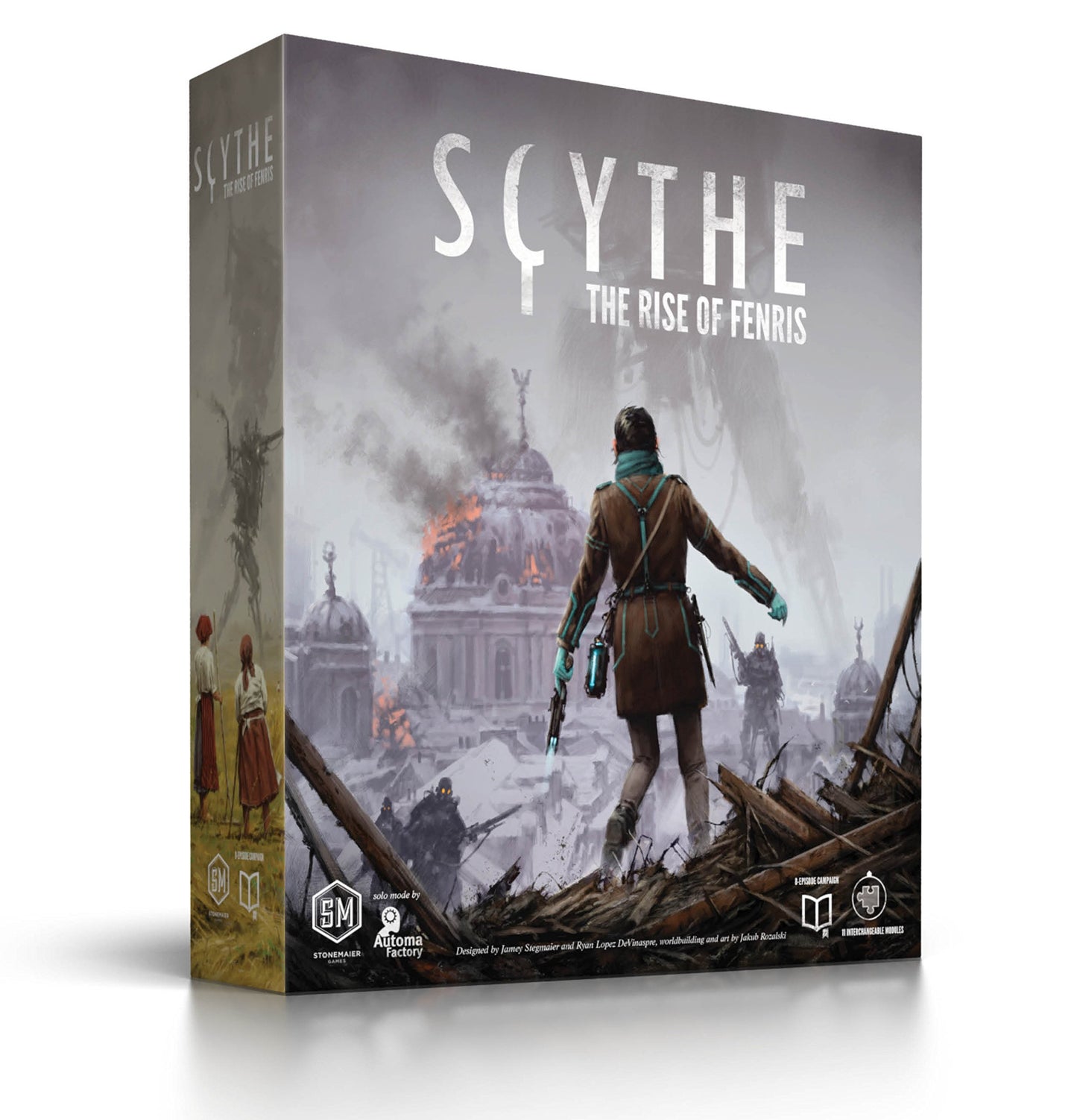 Stonemaier Games Scythe: The Rise of Fenris Campaign Expansion | 8 Episodes, 11 Modules | For 1-5 Players, Ages 14+, Cardboard, Model STM