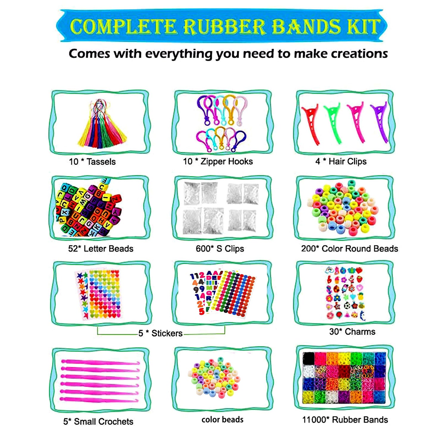 Yitohop 12080+ Loom Bands Kit, Rubber Bands For Bracelet Making Kit, Diy Art Craft Loom Bracelet Kit,2025 Creativity Birthday Gift Ideal Christmas Gifts