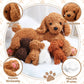 Honoson Nurturing Dog Stuffed Animal with Puppies Set Nursing Mommy Dog Plush with 4 Baby Puppies Soft Cute Stuffed Plush Toys f