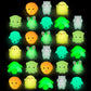 Joyin 28 Pack Gift Cards With Cute Kawaii Mochi Squishy Toy To Squeeze Glow In The Dark Stress Relief Fidget Toy For Kids, Classroom Exchange Prizes Valentine Party Favor