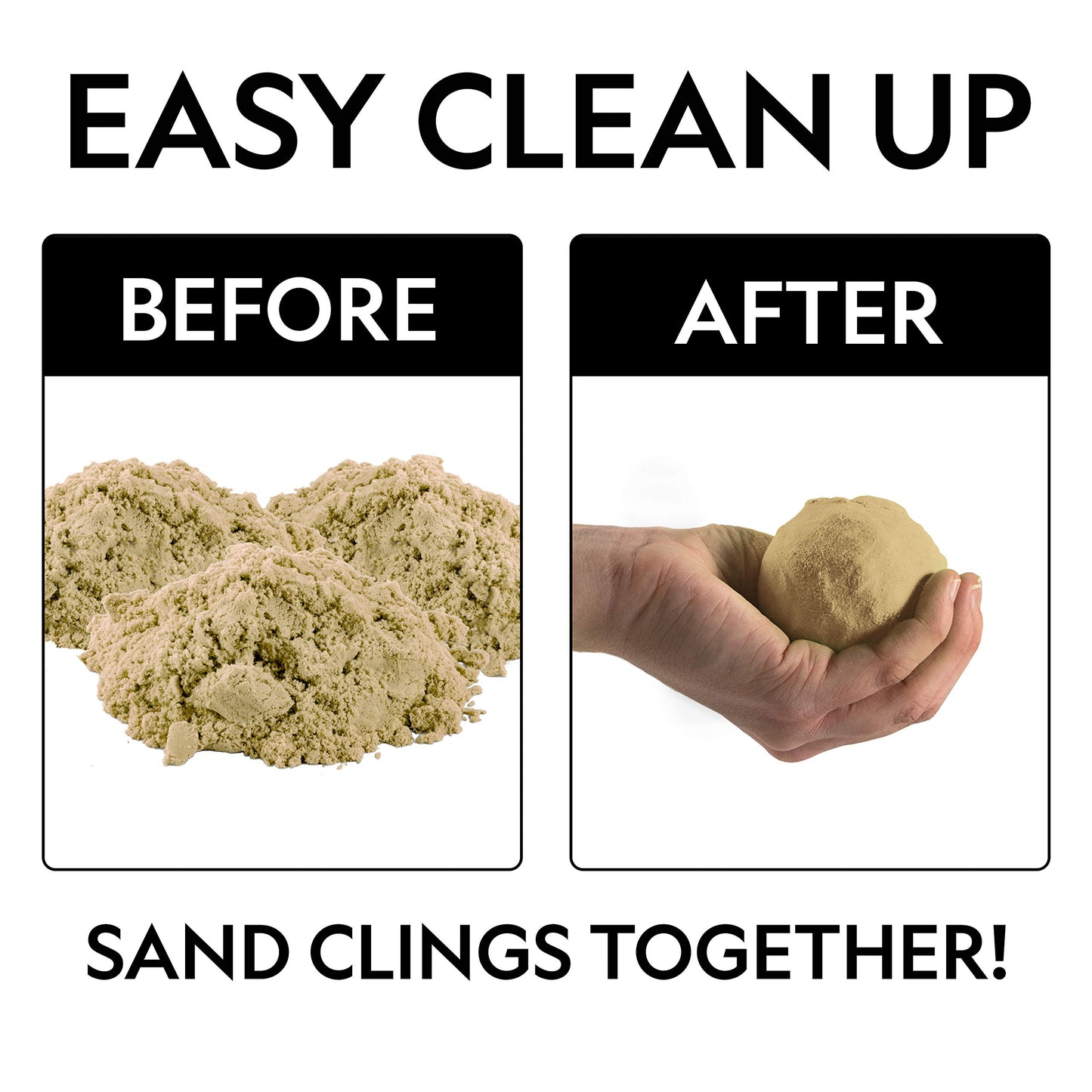 NATIONAL GEOGRAPHIC Play Sand - 12 lbs Natural Sand with Castle Molds - Sensory Activity for Kids