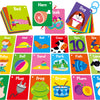 52 PCS Word Flashcards  52 CVC Words & 52 CVCC  CCVC Words Double-Sided Cards with 2 Rings  Vocabulary Phonics Learning  Educational Tool for Preschool  Kindergarten  Toddlers