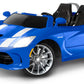 Kid Trax Dodge Viper Srt Convertible Toddler Ride On Toy, Ages 3 - 7 Years Old, 12 Volt Battery, Max Weight Of 130 Lbs, Two Seater, Working Lights, Blue/Stripe