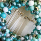 Paready Teal Blue Balloons - Rubber, Metallic Gold, Perfect for Birthday, Baby Shower, Wedding, Summer Beach Party Decorations
