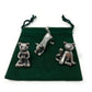 Basic Spirit Yoga Cat Figurine Set (Pewter)-Mini 3 Pc. Set