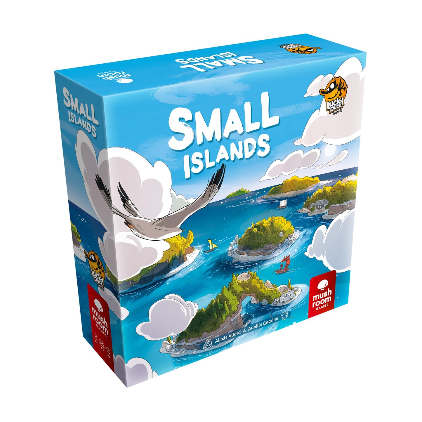 Lucky Duck Games Small Islands Board Game - Tile Placement Strategy for 1-4 Players, Ages 8+, Cardboard, Multicolor