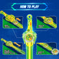 Infinity Nado Battling Toys Set - Spinning Top & Sword Launcher, Green, 15.4 in, Model 654116, Perfect for Kids 5-12 Years Old