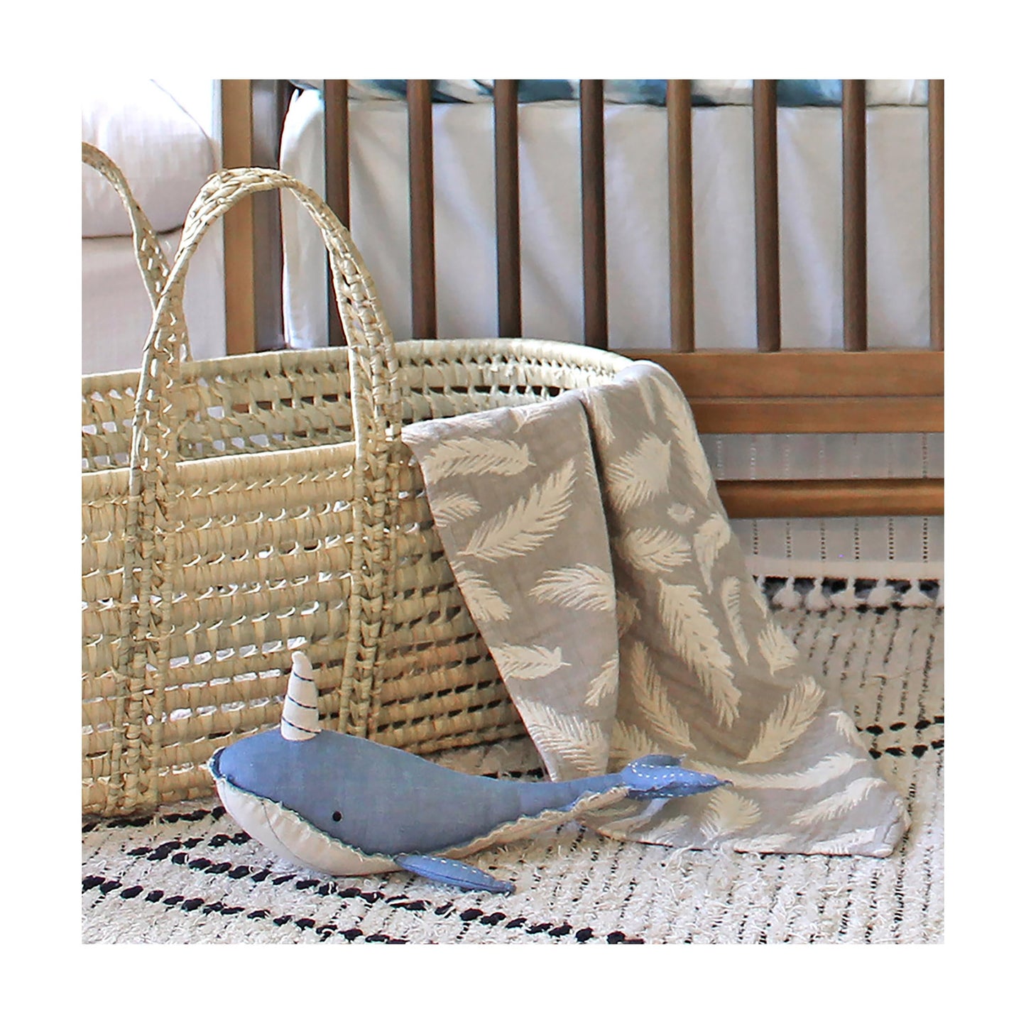 Crane Baby Toys For Boys And Girls, Comforting Plush Stuffed Animal, Narwhal