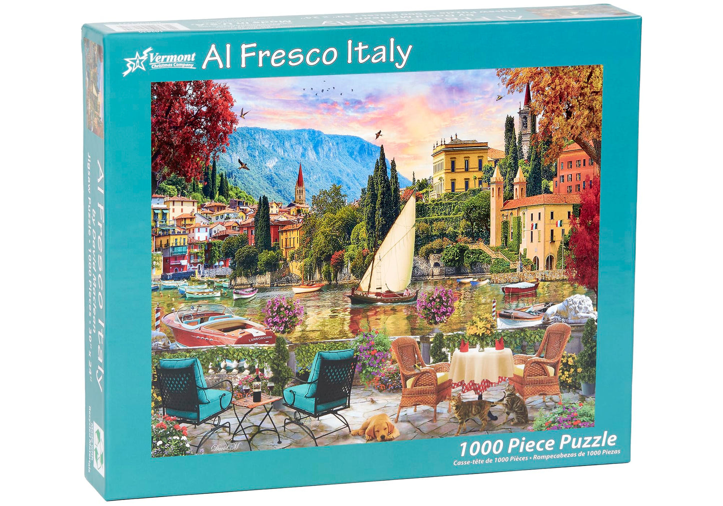 Vermont Christmas Company Al Fresco Italy Jigsaw Puzzle 1000 Piece