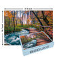 Beduke Jigsaw Puzzles For Adults 1000 Pieces Family Game Autumn Forest 1000 Piece Puzzle Thick Sturdy Precise Interlocking Age 14+