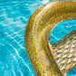 PoolCandy Sun Chair Water Raft, Gold Glitter