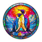 Wooden Puzzles For Adults - Challenging Colorful Couple Penguins Adult Puzzle, Unique Animal Shaped Wooden Jigsaw Puzzles For Ad