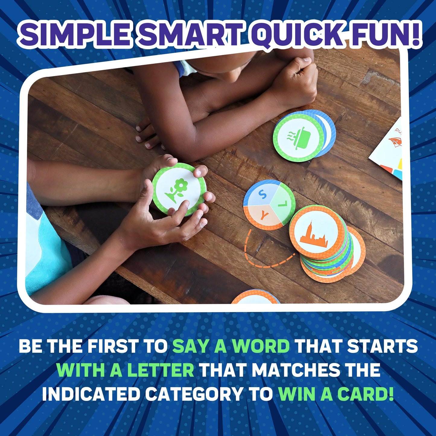 Foxmind Speedy Words Quick Word Game  On The Go Educational Kids and mature-themed Card Games  15 Minute Fun Card Games for 2 Players or More  Card Game for Family Night  Parties  and More