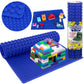 SCS Direct Brick Building Blocks Silicone Playmat - 16 Rollable and Portable Two Sided playmat for Activity Table - Compatible with and Tight fit with All Major Building Blocks Brands  Kids Gift