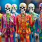 Cross & Glory - Skeletal Fiesta: The Colorful Dance Of The Dead - 1000 Piece Jigsaw Puzzle For Adults | Artistic Design | Vibrant Spanish-Inspired Skeleton Art | Premium Quality | Satin Finish