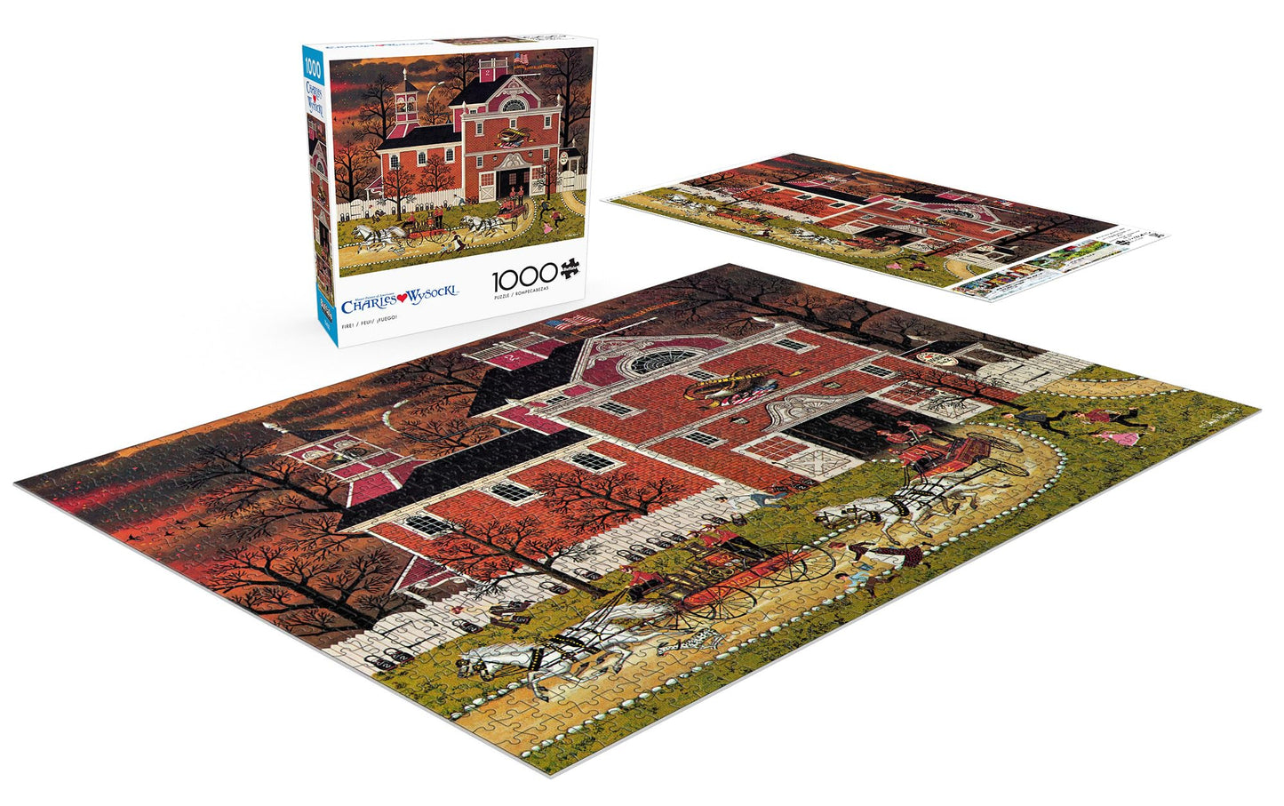 Buffalo Games - Charles Wysocki - Fire! - 1000 Piece Jigsaw Puzzle For Adults -Challenging Puzzle Perfect For Game Nights - Finished Size Is 26.75 X 19.75
