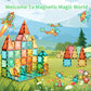 Yrztiles Magnetic Tiles,Magnet Building Blocks Construction Stacking Educational Toy Creative Playboard For Kids Ages 3+ (032 Pi