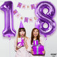 Katchon, Purple 18 Balloon Numbers - Huge, 40 Inch | 18 Number Balloons | 18Th Birthday Balloons, 18Th Birthday Decorations For Girls | 18 Balloon Numbers Purple, 18Th Birthday Decorations For Boys