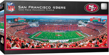 Masterpieces 1000 Piece Sports Jigsaw Puzzle - Nfl San Francisco 49Ers Center View Panoramic - 13''X39''